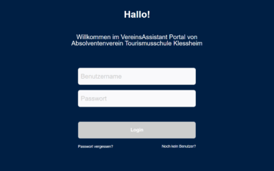 Es ist da: Unser Vereinsportal